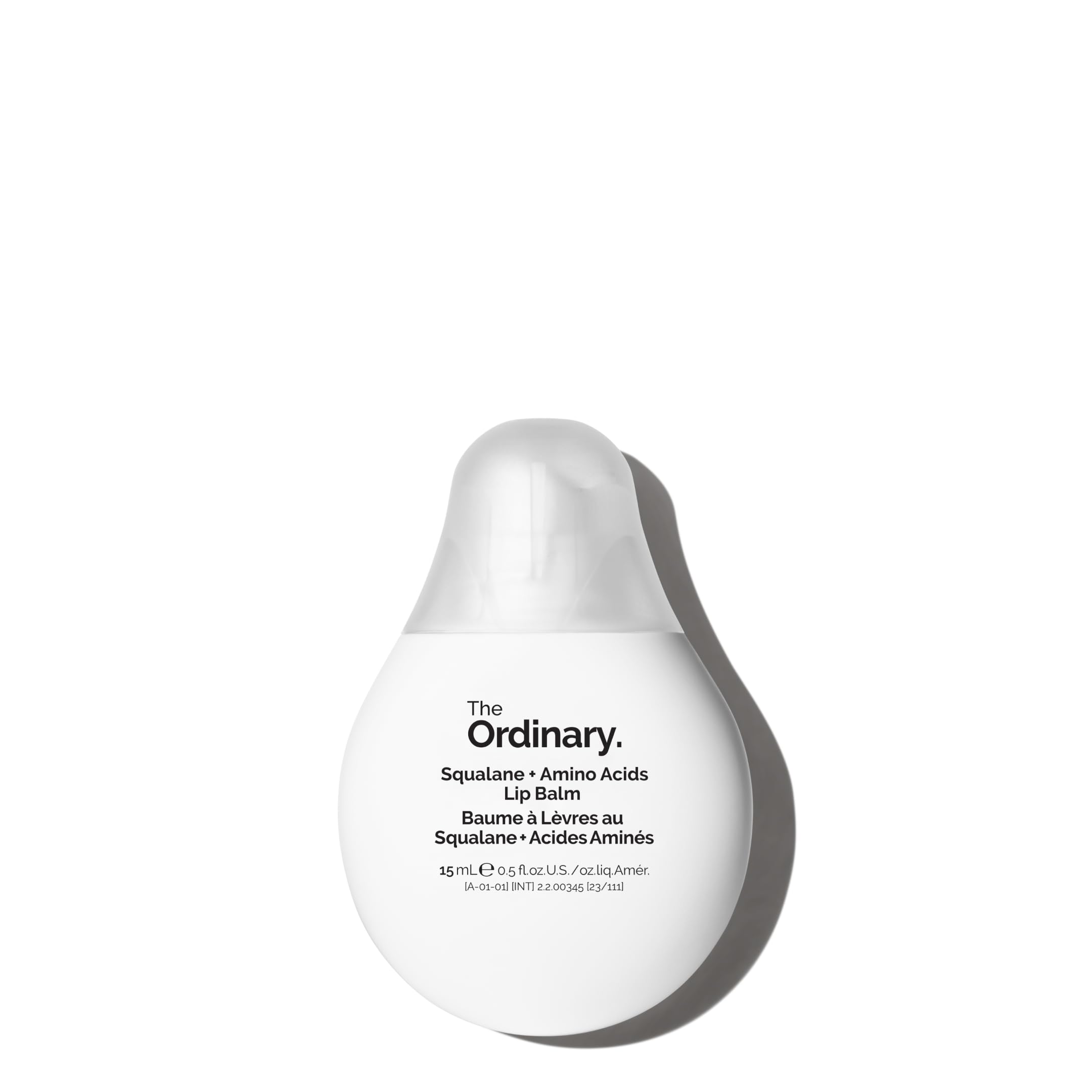 The Ordinary Squalane + Amino Acids Hydrating Lip Balm, for Lips, Elbows, and Cuticles, 0.5 Fl Oz
